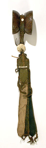 Ensemble, (a) wool, cotton, metal
(b) silk
(c) silk, bast fiber
(d) silk, fur, cotton, paper
(e, f) wool, cotton, leather
(g, h, i) cotton, wool
(j) cotton, bone, wood, metal, leather, Tibet