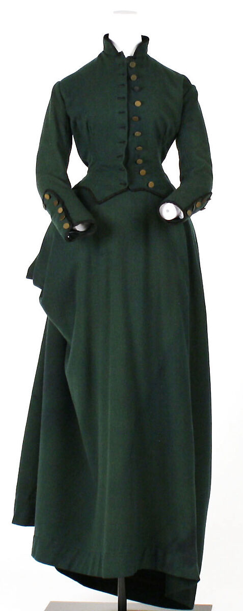 Riding habit, (a, b) wool, American