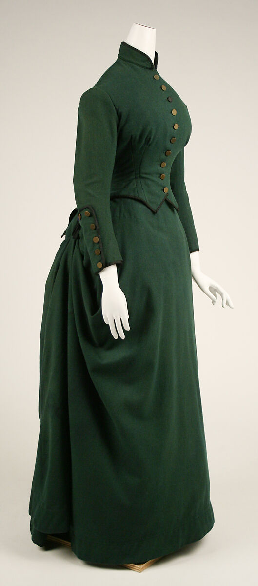 Riding habit, (a, b) wool, American