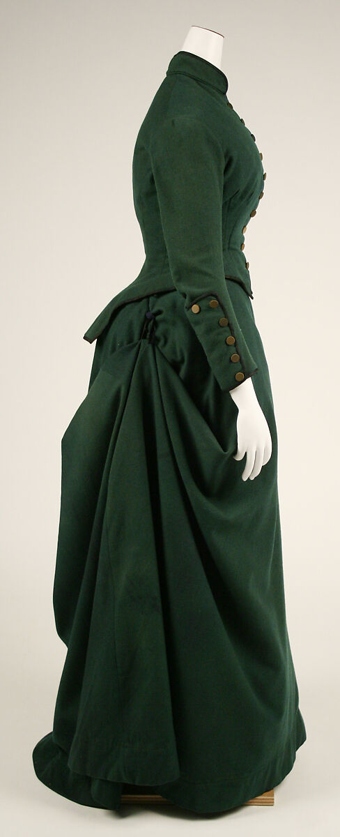 Riding habit, (a, b) wool, American