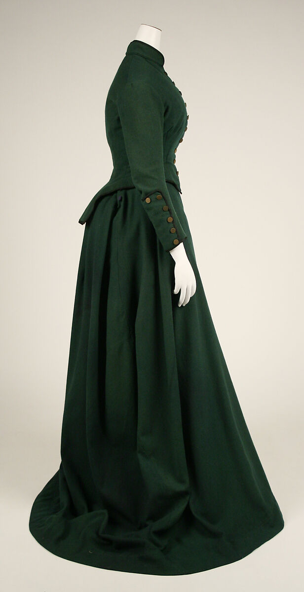 Riding habit, (a, b) wool, American