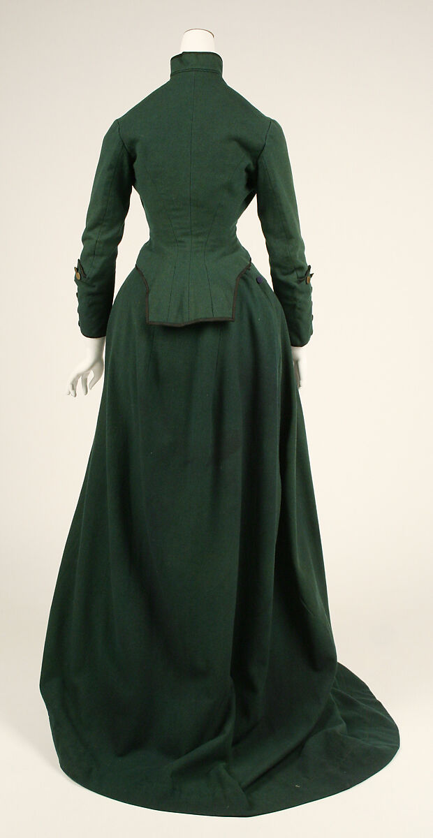 Riding habit, (a, b) wool, American