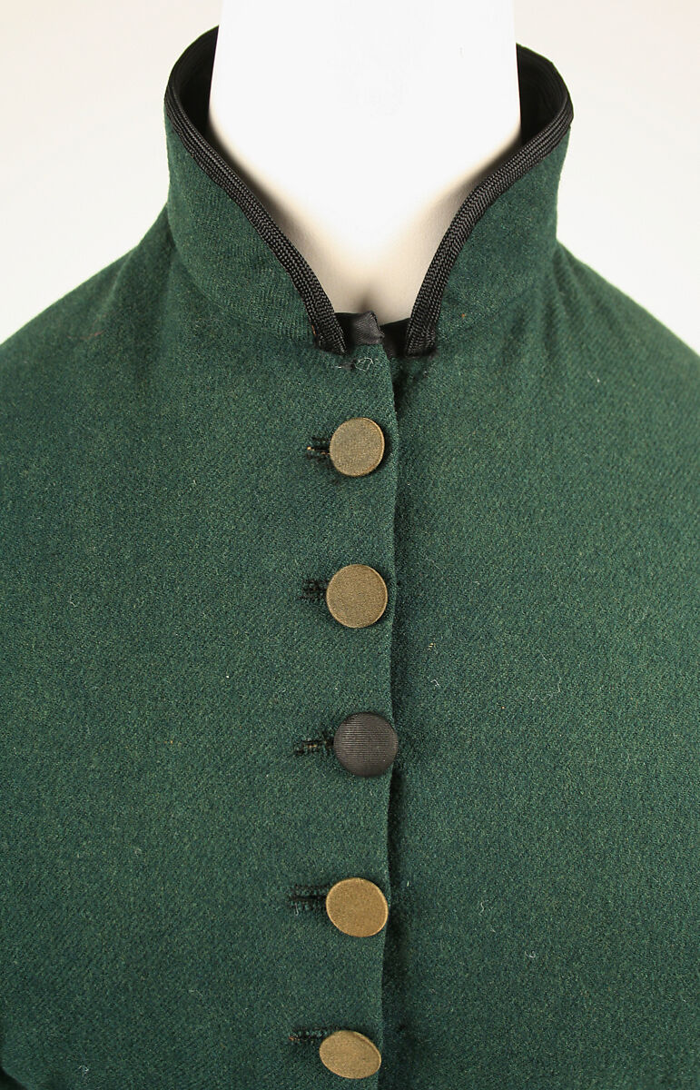 Riding habit, (a, b) wool, American