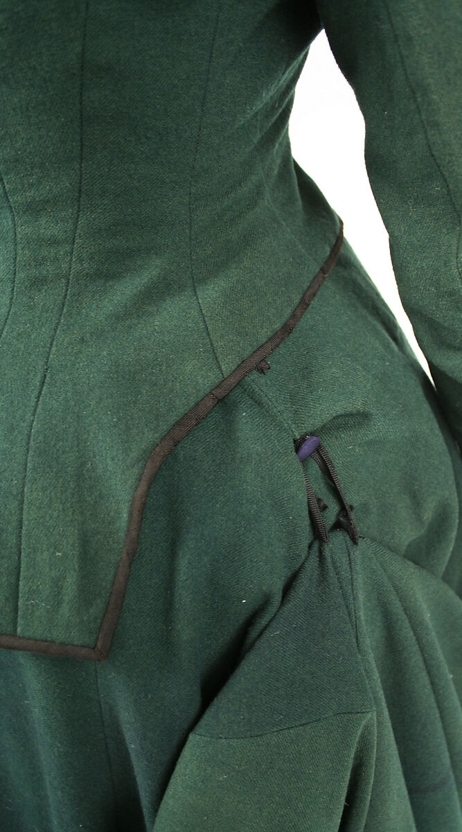 Riding habit, (a, b) wool, American