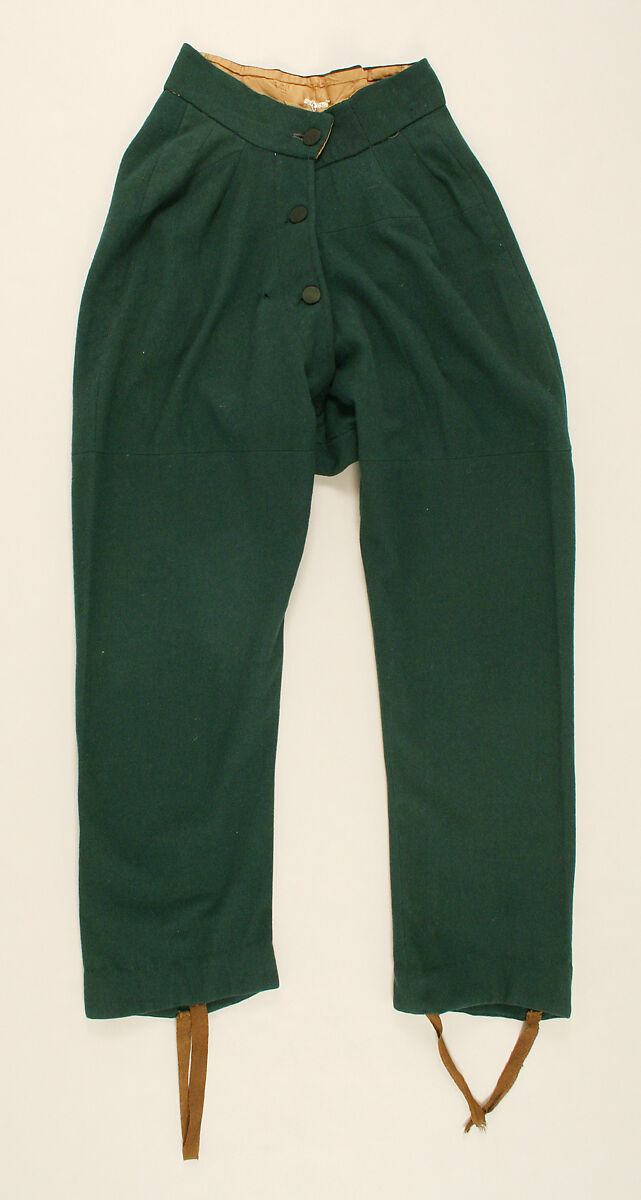 Riding habit, (a, b) wool, American