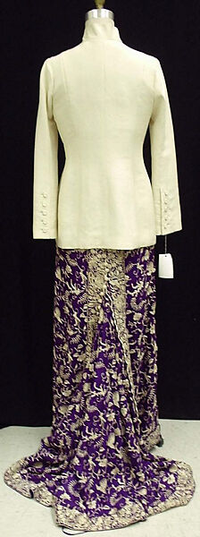 Evening ensemble, (a, b) Jean Paul Gaultier (French, born 1952), (a, b) silk; (c, d) silk, leather, plastic, French