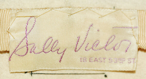 Hat, Sally Victor (American, 1905–1977), wool, American