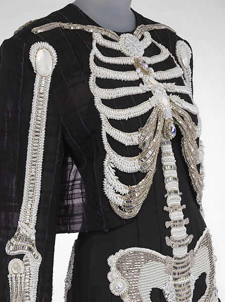 Ensemble, Thom Browne (American, born 1965), silk, glass, plastic, wood, leather, cotton, American