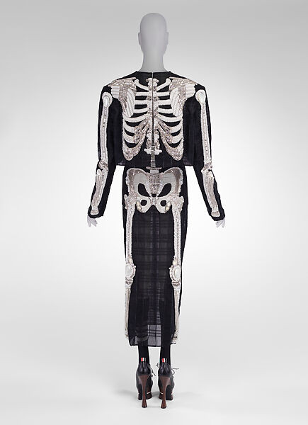 Ensemble, Thom Browne (American, born 1965), silk, glass, plastic, wood, leather, cotton, American