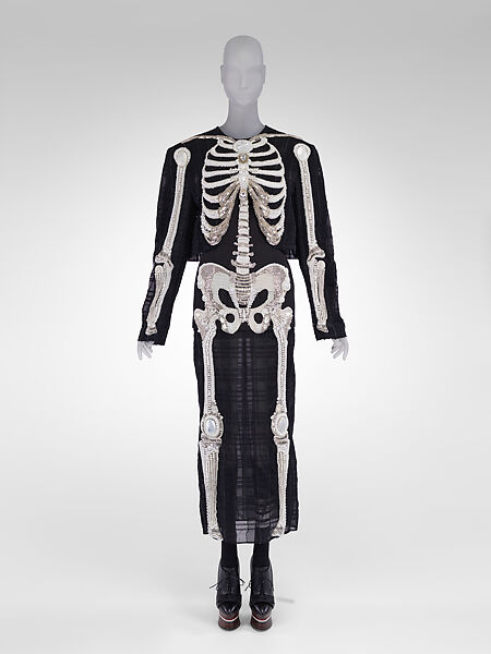 Ensemble, Thom Browne (American, born 1965), silk, glass, plastic, wood, leather, cotton, American 