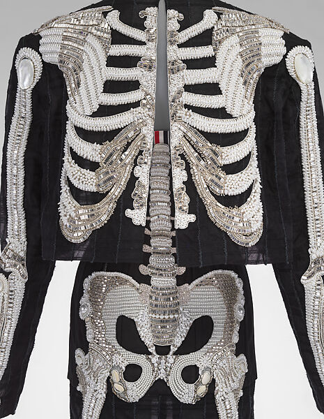 Ensemble, Thom Browne (American, born 1965), silk, glass, plastic, wood, leather, cotton, American