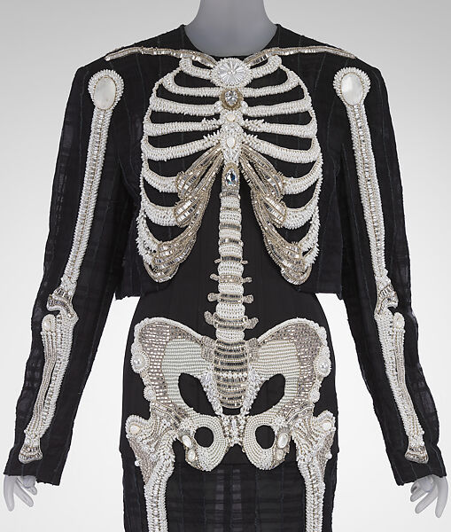 Ensemble, Thom Browne (American, born 1965), silk, glass, plastic, wood, leather, cotton, American