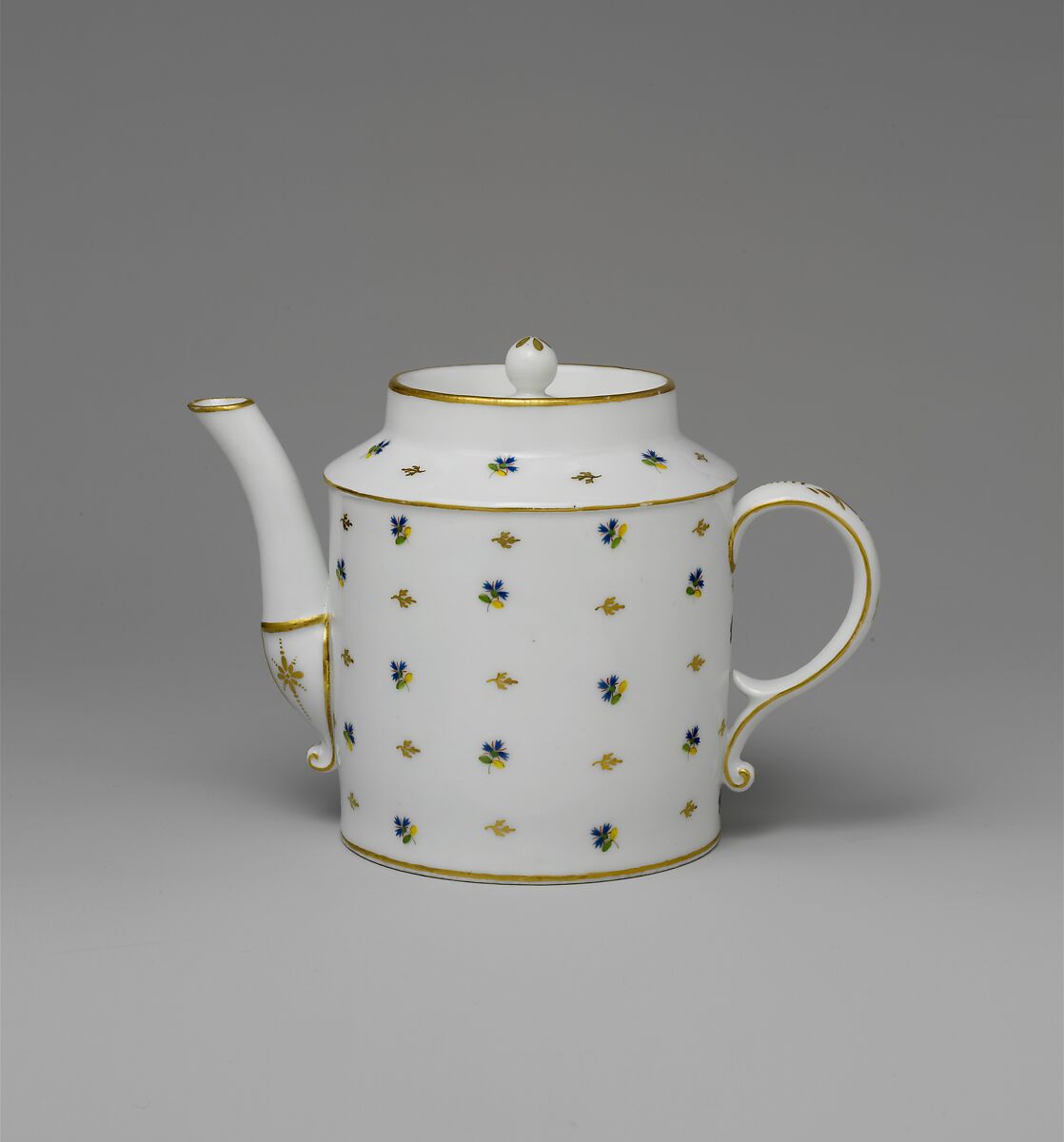 Teapot, Porcelain, French, possibly 