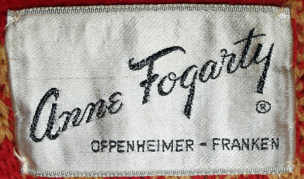 Ensemble, Anne Fogarty (American, Pittsburgh, Pennsylvania 1919–1980 New York), (a) wool; (b) wool, synthetic fiber, American