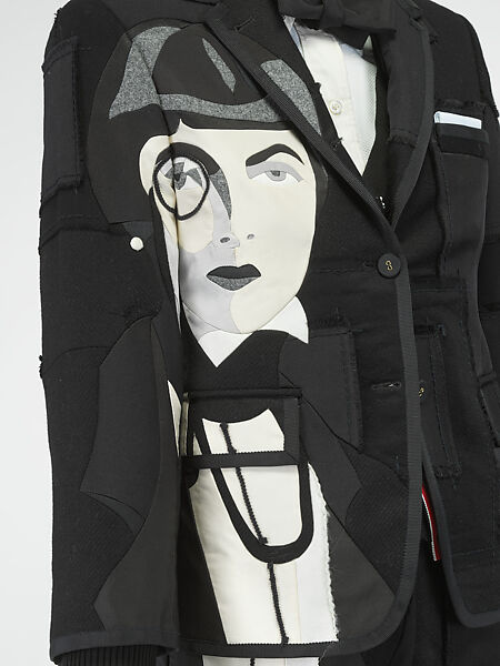 Ensemble, Thom Browne (American, born 1965), silk, wool, glass, synthetic fiber; plastic; metal; leather; wood, American
