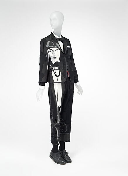 Ensemble, Thom Browne (American, born 1965), silk, wool, glass, synthetic fiber; plastic; metal; leather; wood, American