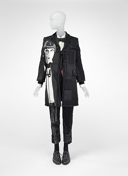 Ensemble, Thom Browne (American, born 1965), silk, wool, glass, synthetic fiber; plastic; metal; leather; wood, American 