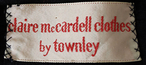 Dress, Claire McCardell (American, 1905–1958), wool, American