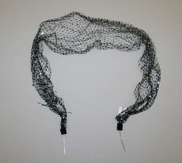 Hat, William J. (American, 1948–1962), cotton, silk, feathers, plastic, American