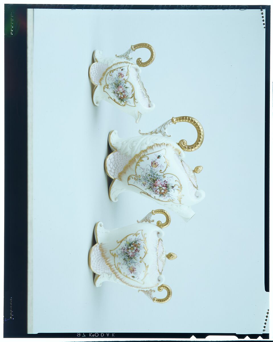 Teapot, American Art China Company (1891–1894), Porcelain, American