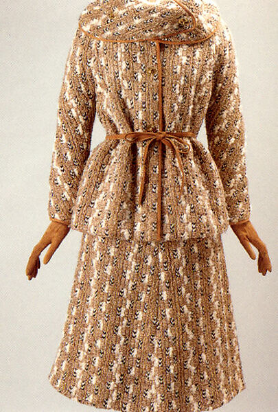 Suit, Bonnie Cashin (American, Oakland, California 1908–2000 New York), (a) wool, leather; (b) wool; (c) leather, American