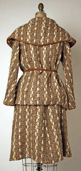 Suit, Bonnie Cashin (American, Oakland, California 1908–2000 New York), (a) wool, leather; (b) wool; (c) leather, American