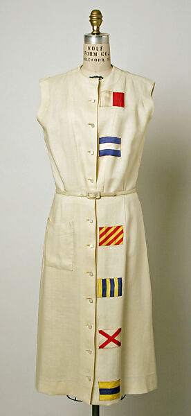 Dress, B. H. Wragge (American, 1931–1971), linen, American 