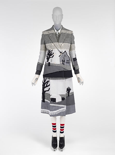 Ensemble, Thom Browne (American, born 1965), wool, silk, plastic, rubber, metal, American