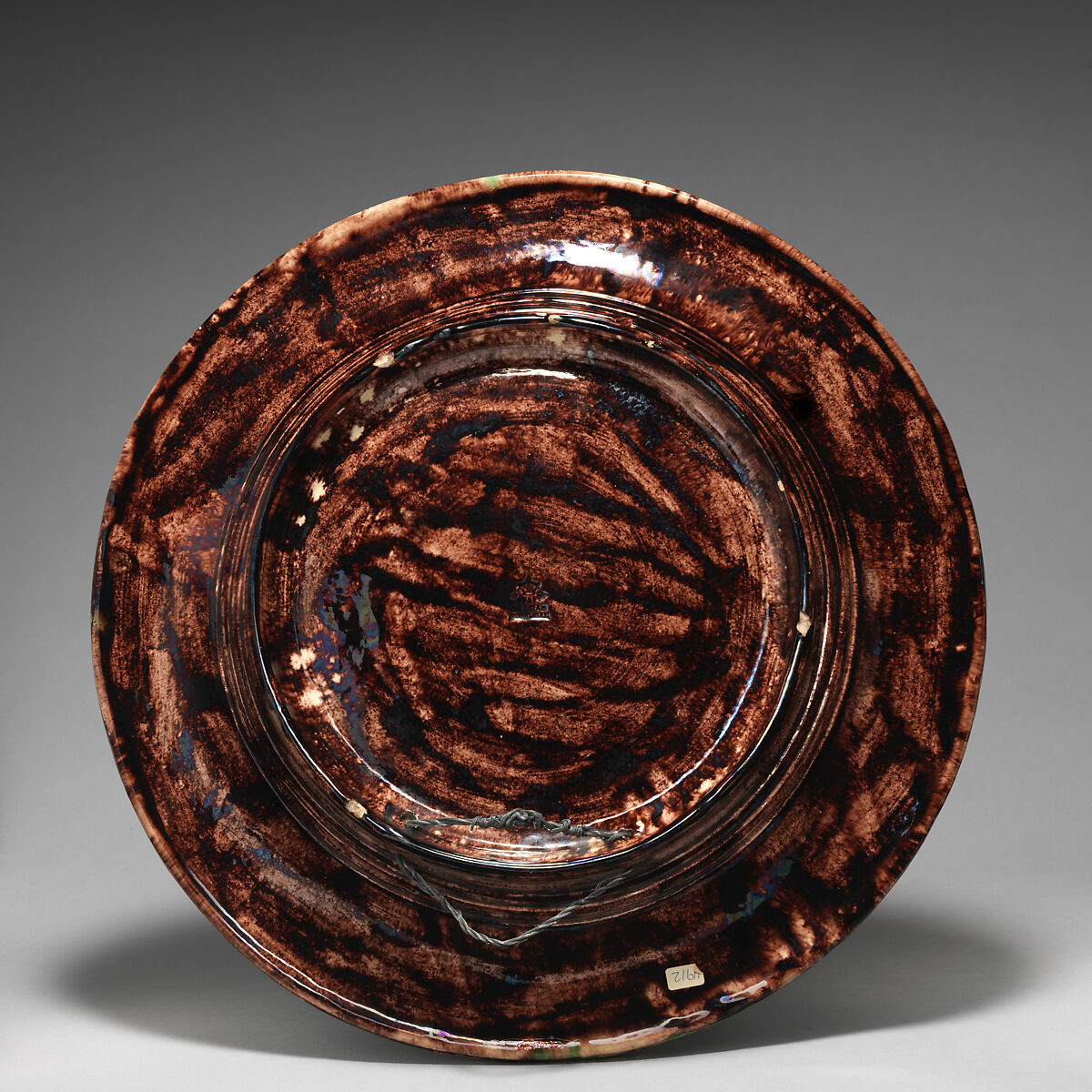 Round dish with fighting lizard and snake, Manuel Mafra (Portuguese, Caldas de Rainha, Portugal, 1830–1905), Glazed earthenware, Portugal, Caldas de Rainha