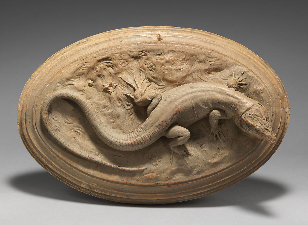 Attributed to Georges Pull, Plaster mold of lizard, French, Paris