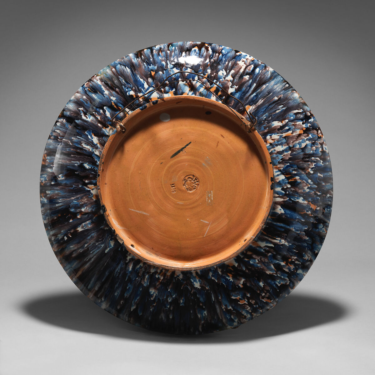 Round plate with lobster, Rafael Bordalo Pinheiro (Portuguese, Portugal 1846–1905 Portugal), Glazed earthenware, Portugal, Caldas de Rainha