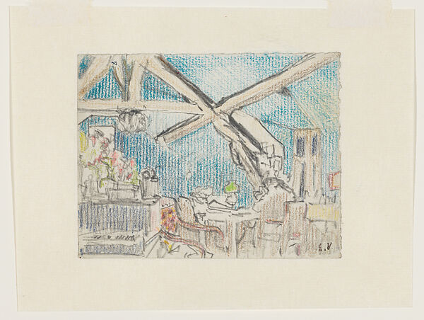 Edouard Vuillard - The Attic of La Grangette in Valvins - The