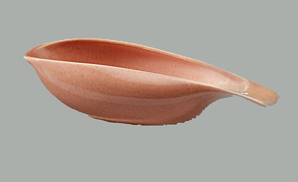 "American Modern" Dinnerware - Gravy Boat, Russel Wright (American, Lebanon, Ohio 1904–1976 New York), Glazed earthenware 