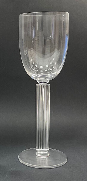 "Embassy" Stemware - Water glass, Walter Dorwin Teague (American, Decatur, Indiana 1883–1960 Flemington, New Jersey), Glass 