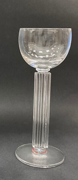 "Embassy" Stemware - Claret glass, Walter Dorwin Teague (American, Decatur, Indiana 1883–1960 Flemington, New Jersey), Glass 