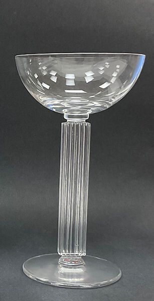 "Embassy" Stemware - Champagne glass, Walter Dorwin Teague (American, Decatur, Indiana 1883–1960 Flemington, New Jersey), Glass 