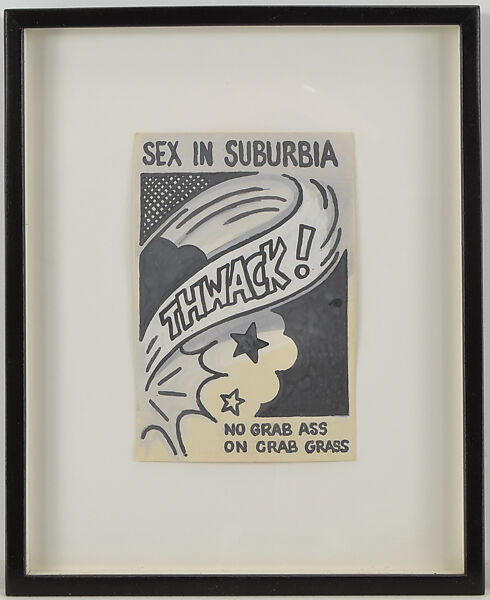 Sex in Suburbia, Joe Brainard (American, Salem, Arkansas 1942–1994 New York), Gouache and ink on paper 