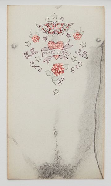 Untitled (True Love), Joe Brainard (American, Salem, Arkansas 1942–1994 New York), Pencil and ink marker on paper 