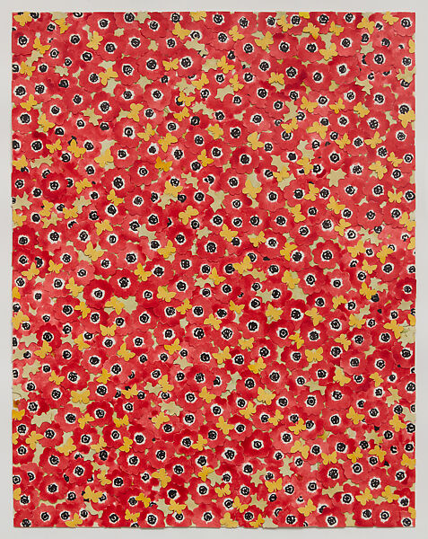 Untitled (Flowers), Joe Brainard (American, Salem, Arkansas 1942–1994 New York), Watercolor and cut and pasted papers 