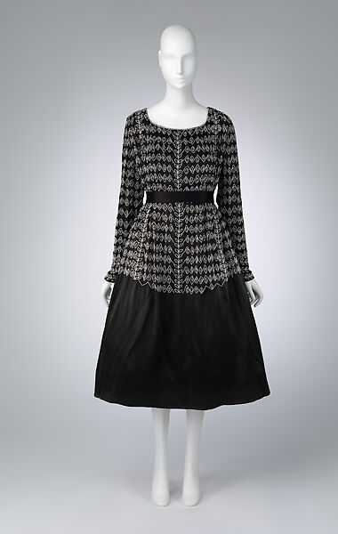 Dress, House of Lanvin (French, founded 1889), silk, glass, French 