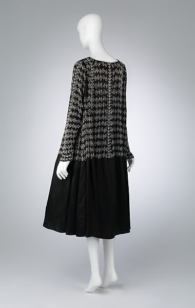 Dress, House of Lanvin (French, founded 1889), silk, glass, French