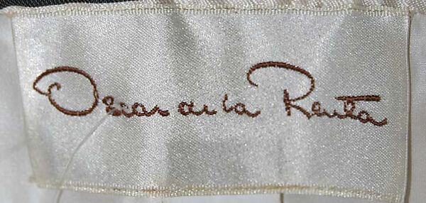 Dress, Oscar de la Renta, LLC. (American, founded 1965), faille, gauze, cotton, plastic, American