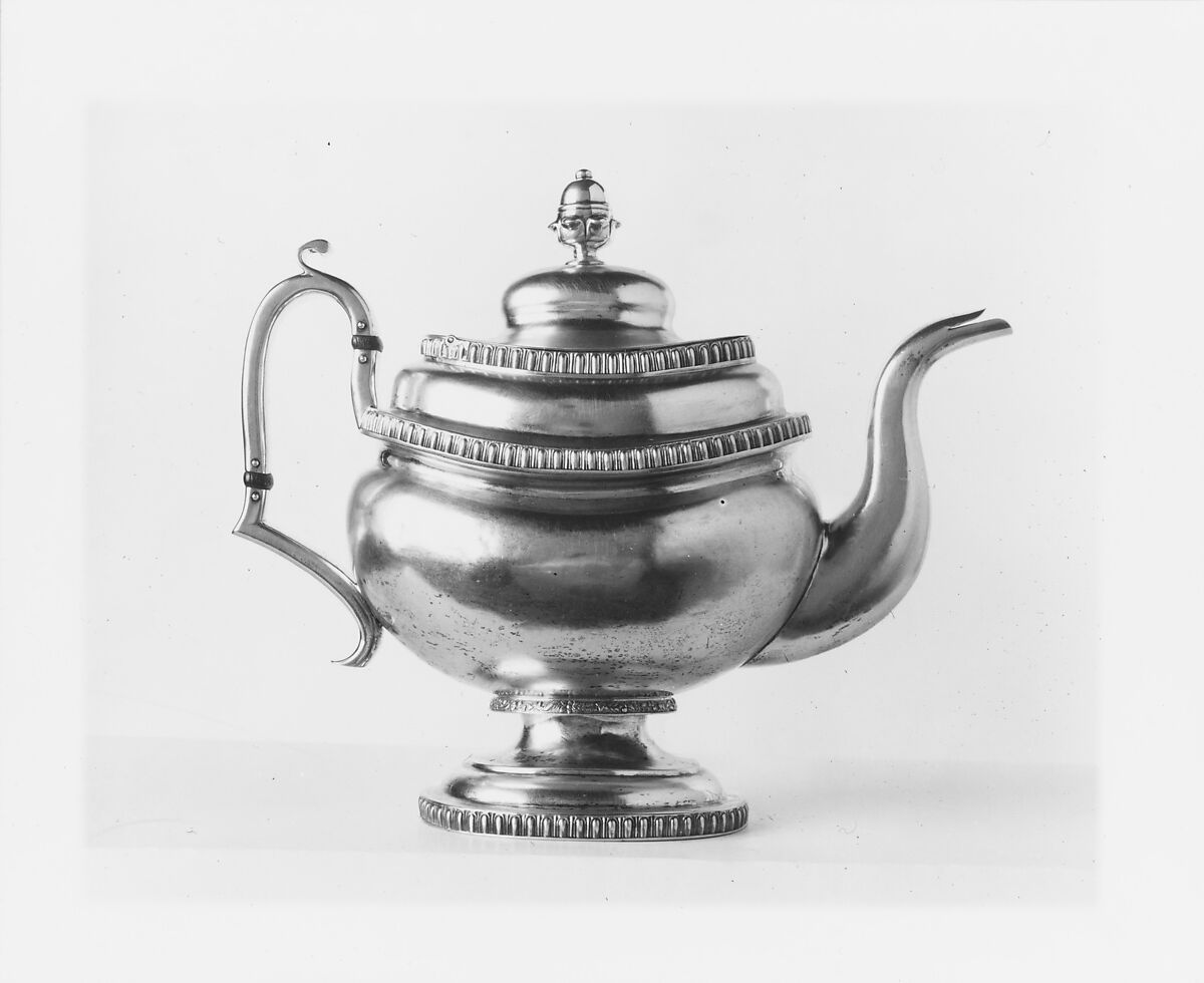 Teapot, Garrett Eoff (1779–1845), Silver, American 