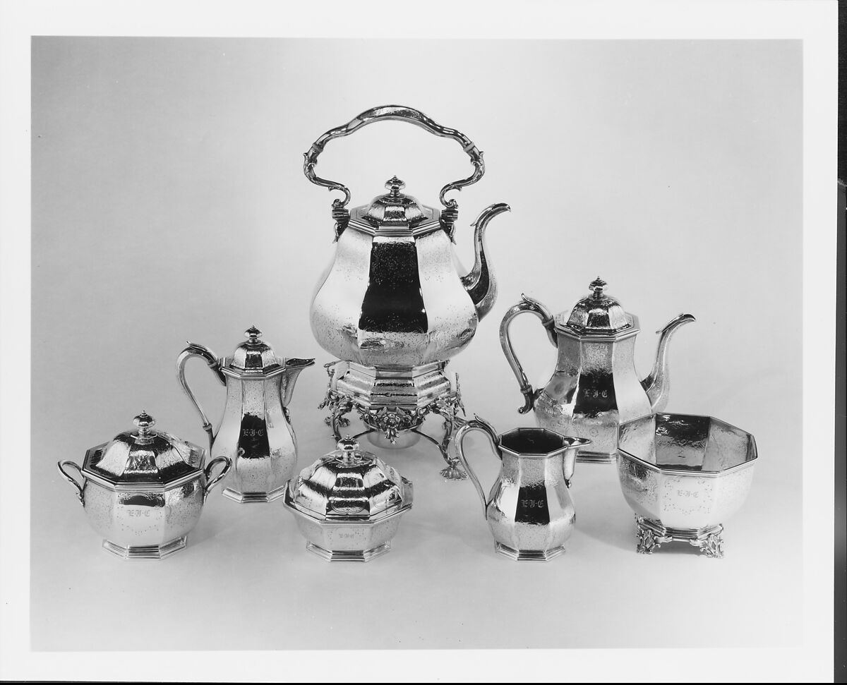 Teapot, William Forbes (baptized 1799, active New York, 1826–63), Silver, American