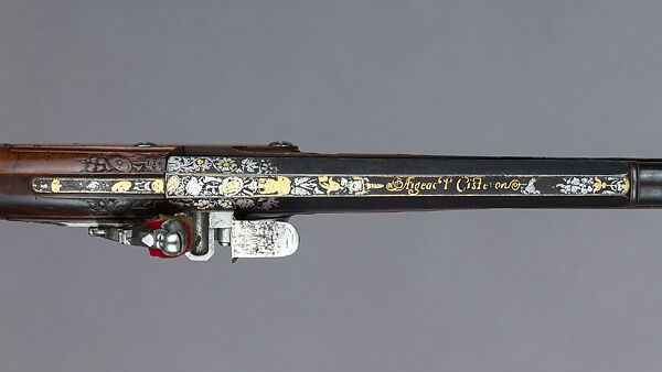Pair of Flintlock Holster Pistols Made for Louis XIV of France (r. 1643–1715), Pierre Cisteron (French, ca. 1589–1684), Steel, fruitwood, gold, silver, French, Figeac