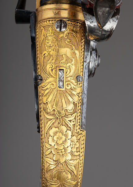 Pair of Flintlock Pistols of Scottish Type Presented to Jeffrey, 1st Baron Amherst (1717–1797), John Murdoch (Scottish, Doune, Perthshire, active 1750–died 1812), Steel, copper alloy, gold, enamel, agate, textile (silk), British, Doune (Scotland) and probably London