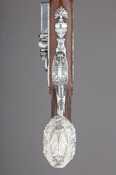 Cased Pair of Flintlock Pistols Presented to Captain Cayetano Valdés y Flores, Nicolas Noël Boutet (French, Versailles and Paris, 1761–1833), Steel, wood, silver, gold, copper alloy, leather, textile, French, Versailles