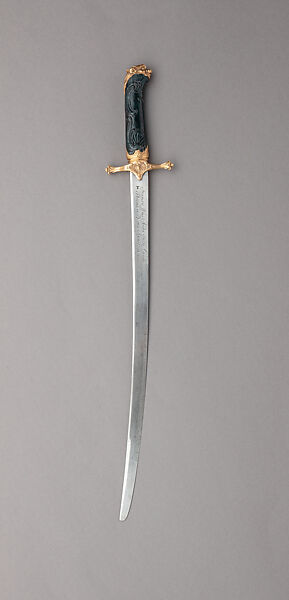Saber of Archduke Carl Joseph of Austria (1745–1761) as a Boy, Steel, gold, bloodstone, Austrian, probably Vienna