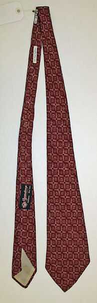 Necktie, silk, American 