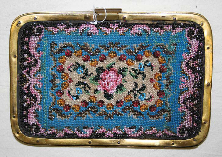 Card case, glass, metal, American or European